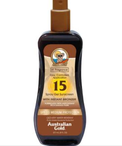Australian Gold SPF15 Spray Gel Sunscreen BRONZER 237 ml