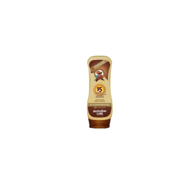 Australian Gold SPF15 Lotion Sunscreen BRONZER 237 ml