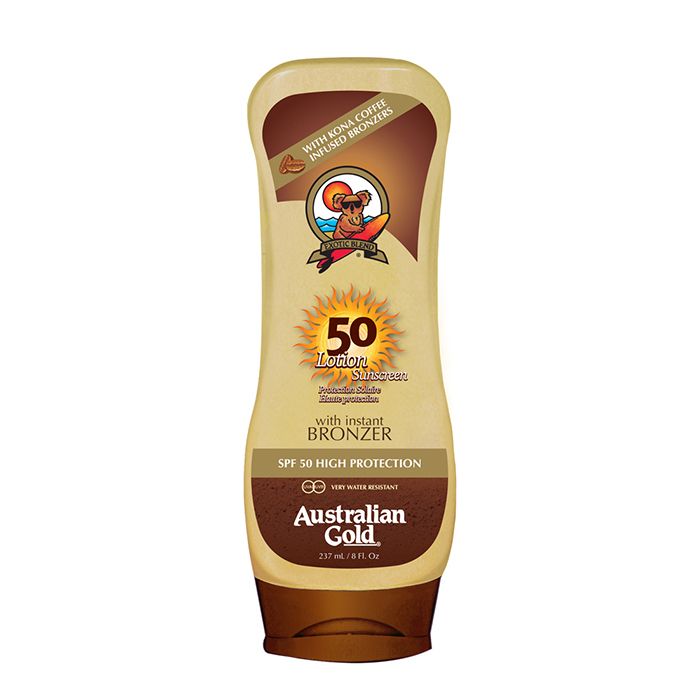 Australian Gold SPF50 Lotion Sunscreen BRONZER 237 ml