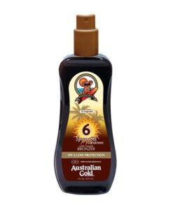 Australian Gold SPF6 Spray Gel Sunscreen BRONZER 237 ml