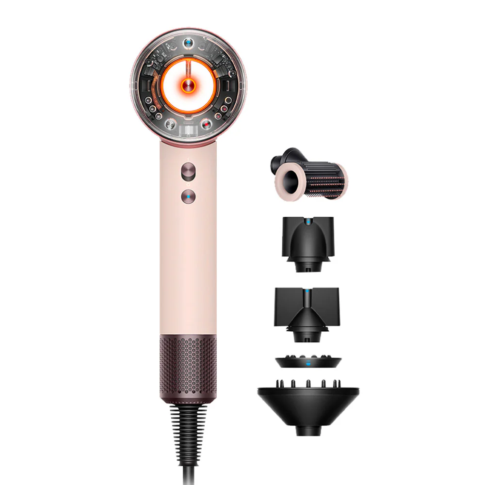 Dyson Supersonic Nural Straight + Wavy Phon Rosa Cipria / Oro Rosa - asciugacapelli per capelli lisci e moss